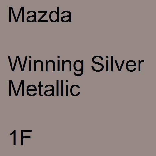 Mazda, Winning Silver Metallic, 1F.